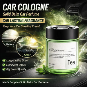 💕Tea Scent Car Aromatherapy Long Lasting Solid Balm Luxury French Aroma Ornaments Quickly Purifies Odors 茶香车载香薰
