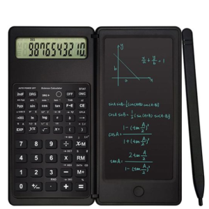 GAMITCO Foldable Calculator Large Display E-writer Digital Drawing Pad with Stylus Pen LCD Math Calculator for Office