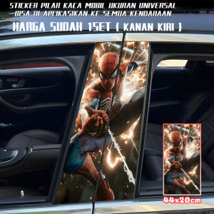 Car B Column Decorative Sticker Personalized Creative B Column Stickers Protection Clown Jinks Decorative 127 Spider Man