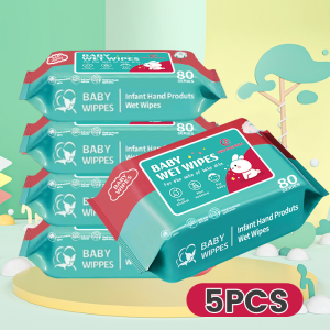 【BUY 10 TAKE 10】No Cover Organic Baby Wipes 80 Sheet 99% Water Hypoallergenic （Non-Alcohol-Wetwipes）
