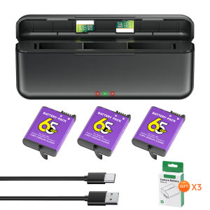 DJI OSMO Action 3 / 4 / 5 pro/6 Replacement Battery 2250mAh /OSMO Action 3slots charger