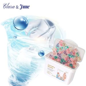 Clara.Laundry Liquid Detergent Laundry pods Liquid Detergent Capsule beads Ball Washing Machine Powder Laundry Soap Perfume Laundry Ball Softener Detergent Washing Detergent Ball (30pcs/pack)