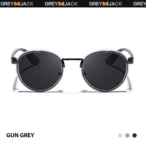 Grey Jack Kacamata Hitam Fashion Sunglasses Polarized Model Oval Metal+TR90 Pria dan Wanita Dewasa 2933