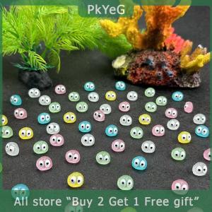 [COD] PkYeG KITCHEN 10Pcs Luminous Briquettes Elfs Black Ball Sprite Duck Figurine Home Decor Glowing Miniature Fairy Garden Decoration Accessories