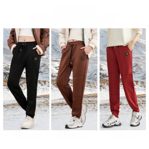 Padded pants heating thickened sweatpants sports casual pants
