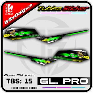 Sticker Striping Variasi Gl Pro/Max  - Stiker Sticker Variasi Striping Motor Gl Pro/Max. TBS.15