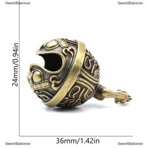 [COD] SweetBabiese Đồng thau chuông Mặt dây chuyền Keychain Trung Quốc phong cách động vật chuông Vòng cổ mặt dây chuyền đồ trang sức handmade Vintage Keychains phụ kiện đồ trang sức