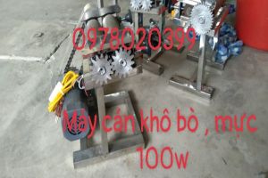 Máy mực chạy điện 100w  cán khô bò