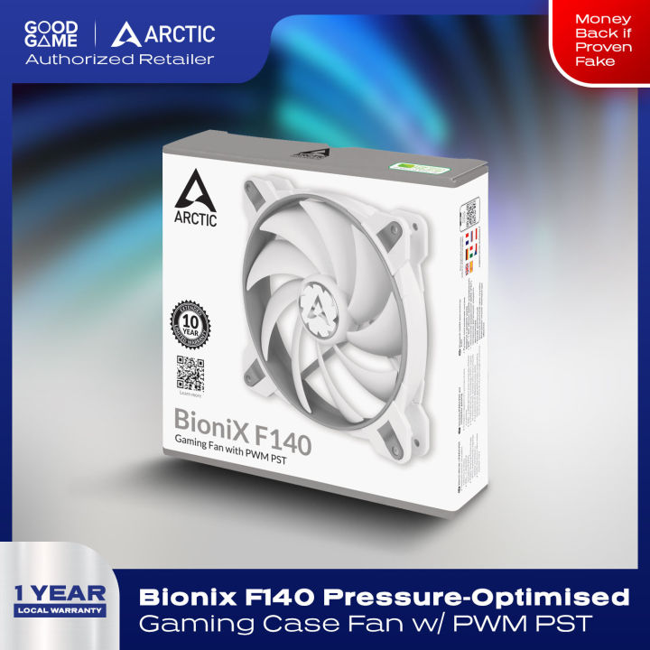 Arctic Bionix F140 Pressure-Optimised 140mm Gaming Case Fan with PWM ...