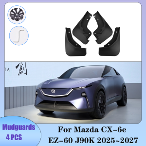 For Mazda CX-6e EZ-60 J90K 2025~2027 2026 Car Wheels Mudquard Flaps Mud Skin Cover Guards Fenders Splash Parts Accessories 4PCS