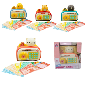 Mainan Celengan Anak Piggy Bank BH125 Brankas Bersuara Fingerprint Sensor Interaktif Boy