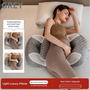 Pregnancy Pillow Breathable and cool feeling Maternity Pillow Back Support Pillow Maternity Sleeping Pillow U Shape