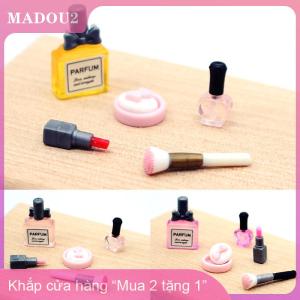 [COD] MADOU2 1 Bộ 1:12 Dollhouse thu nhỏ Mỹ phẩm son môi ép bột Nước hoa trang điểm bàn chải Mô hình búp bê trang điểm cảnh phụ kiện trang trí
