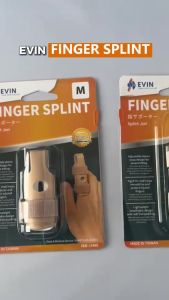 EVIN Medical Graded Finger Splint Adjustable Velcro Finger Support Soft Padding Splint Jari S M L XL KKM Approved