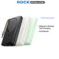ROCK P89 Magnetic Wireless Fast Charge PD Power Bank for Huawei/Samsung/Xiaomi/Oppo/Vivo/iPhone 15/iPhone 15 Plus/iPhone 15 Pro/iPhone 15 Pro Max/iPhone 14/14Pro/14 Pro Max/iPhone 13/13 Pro/13 Pro Max/12/12 Pro/12 Pro Max/11 Pro/11 Pro Max. 