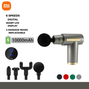 Xiaomi MIJIA Mini Massage Gun Neck Massager with LCD Display 6-Speed Adjustable Facial Massage Gun Electric Muscle Relaxation Multi-Function Fitness
