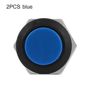 COOLSOOL 2/5PCS Boat 16mm  ON/OF Durable Car Start Colour Momentary Switch Push Button
