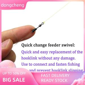 dongcheng 30 cái đầu nối dụng cụ câu cá phụ kiện câu cá nút xoay cho Cá Chép Cá chép phương pháp xoay cho cá thay đổi nhanh
