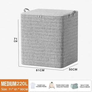 Waterproof Foldable Large Capacity Clothes Storage Box with Reinforced Handle and Waterproof