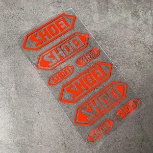 SHOEI หมวกกันน็อคสติกเกอร์สติกเกอร์พีวีซีกันน้ำครีมกันแดดสติกเกอร์ SHOEI ขี่หมวกกันน็อคตกแต่งสะท้อนแสงจักรยานรถยนต์ไฟฟ้ารถจักรยานยนต์หมวกกันน็อคสากลสติกเกอร์รูปลอก