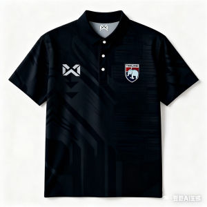 ชายเสื้อโปโลเรียบง่ายสีดำพิมพ์ช้างแขนสั้นระบายอากาศได้