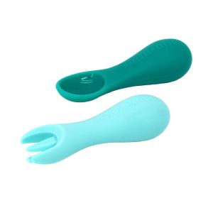 Infantino | Marcus & Marcus Silicone Palm Grasp Spoon & Fork Set