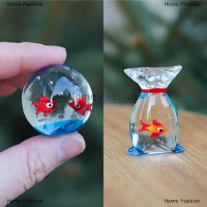 [COD] Home Fashion Handcrafted Glass Pocket Fish Figurine Mini Pocket Fish Ornaments Vibrant Glass Fish Desktop Decoration Home Office Decor