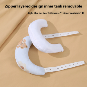 Orzbow ขี้ริ้วแก้ไขคอเอียงทารก ขี้ริ้วรักษาคอหงายทารกแรกเกิด ขนมปังรูปรัศมีคอสนับถุนคอทารก สามารถถอดล้างได้