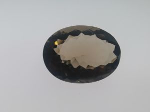 Natural Smoky Brown Brazil Quartz 21.45 Cts. Oval Cut Eye Clean Grade AAA+ Loose Gemstone