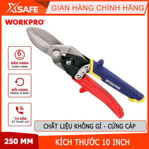 Kéo cắt tôn bằng thép mũi thẳng 250mm (10inches) Workpro - WP214021