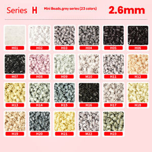 1000pcs 2.6mm Perler Beads Complete the Full Color Scheme Fuse Hama Beads for Diy Jigsaw Puzzle Handmade Gift Home Decoration h260820