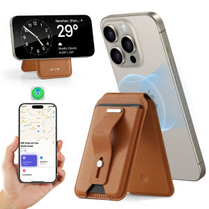 ESR HaloLock Geo Wallet Stand works with Apple Find My