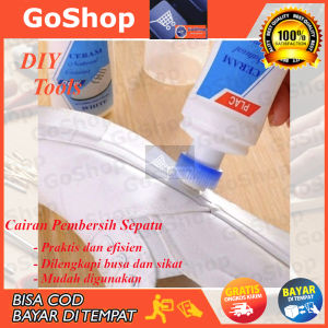 GoShop Cairan Semir Pembersih Sepatu Warna Putih 100ml Semir Pembersih Pemutih Sneakers