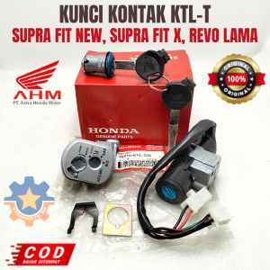 KUNCI KONTAK SET KTL TUTUP MOTOR HONDA SUPRA FIT NEW / X KUALITAS ORISINIL ASLI AHM KONCI GEMBOK