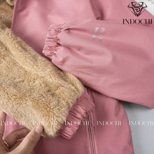 Áo Khoác Gió Chống Nước Lót Lông Màu Nâu Dành Cho Các Nàng - LCXG05