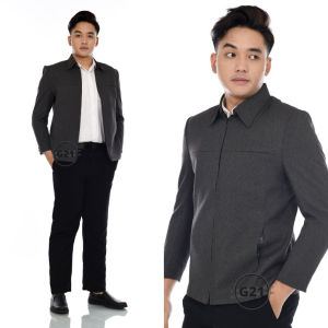 Jasket Formal Pria Hitam Model Reguler Pakai Furing Bahan Premium High Quality
