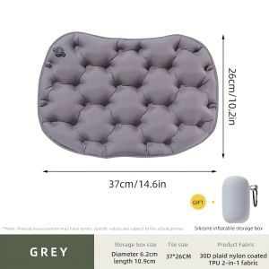Portable Inflatable Folding Seat Cushion Portable Moisture and Water Resistant Camping Chair Mat Outdoor Seat Cushion