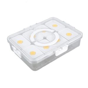 Shatters Resistant Compacts Box With Lid Clear Container Set For Outdoor Activity Family Picnics Storage