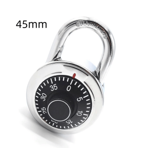 Keyless Padlock สแตนเลสกันน้ํา Dia Lock ล็อคแผ่นเสียงรักษาความปลอดภัยสูงทรงกลม