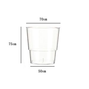 20pcs/pack Aviation Crystal Hard Plastic Cup Drinks Cup Reusable Tea Coffee Cup Dessert Cups Party Decoration Supplies