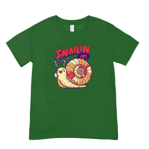 arcom snailin graphic tshirt for kids boys and girls high quality cotton kid tops