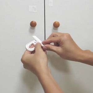 Rotatable Refrigerator Lock Protect Baby Safety Drawer Lock Multifunctional Safety Lock