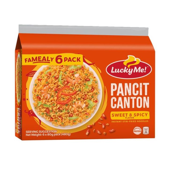Lucky Me Pancit Canton Instant Noodles Sweet And Spicy Multipack X 6 lucky-me-pancit-canton-instant-noodles-sweet-and-spicy-multipack-x-6