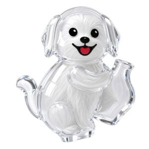 GONOVO Trong suốt Nam châm tủ lạnh kỷ niệm thú cưng Sáng tạo Tự làm Hộp đựng lông mèo Bền bỉ Hình Dáng Mèo Chó Hộp lưu giữ lông thú cưng Quà lưu niệm cho thú cưng