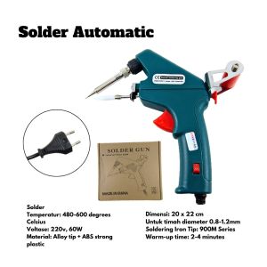 Solder Automatic Tin Gun 60w Solder Listrik Timah Otomatis