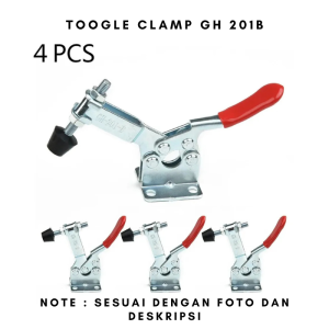 4PCS GH-201B Quick Release Toggle Clamp 90kg Horizontal Clamps Hand Tool Woodworking