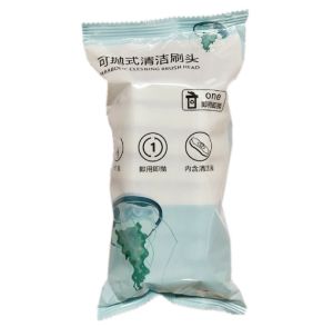 Wall-Mounted Disposable Toilet Brush Set - No Drilling Required 360° Cleaning with Brush Head Storage