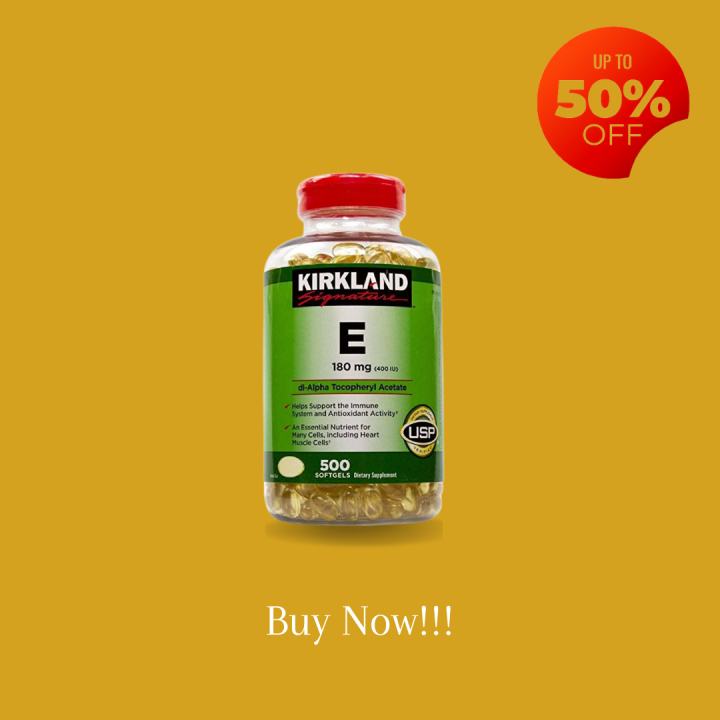 Kirkland Signature Vitamin E 400 I.U 500 Softgel Kirkland Signature