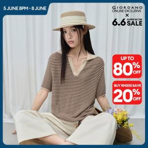 Giordano Women Women Lapel Knitwear Free Shipping 18356510