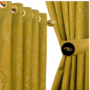 Gorden Jendela Pintu Minimalis Ring Smokering - Emboss Polos Promo Murah